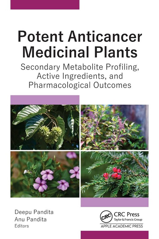 Potent anticancer medicinal plants : secondary metabolite profiling, active ingredients, and pharmacological outcomes 
