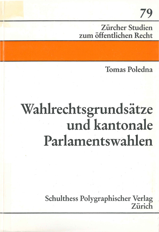 Wahlrechtsgrundsätze und kantonale Parlamentswahlen