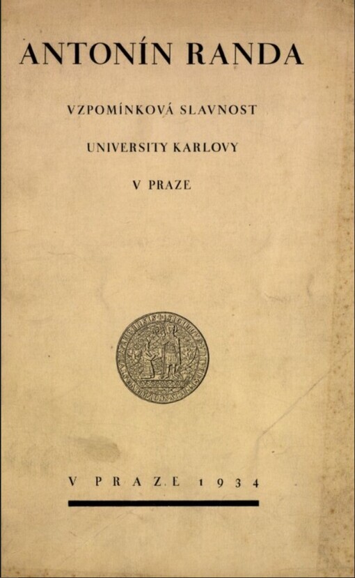 Antonín Randa: Vzpomínková slavnost na paměť stého výročí jeho narození