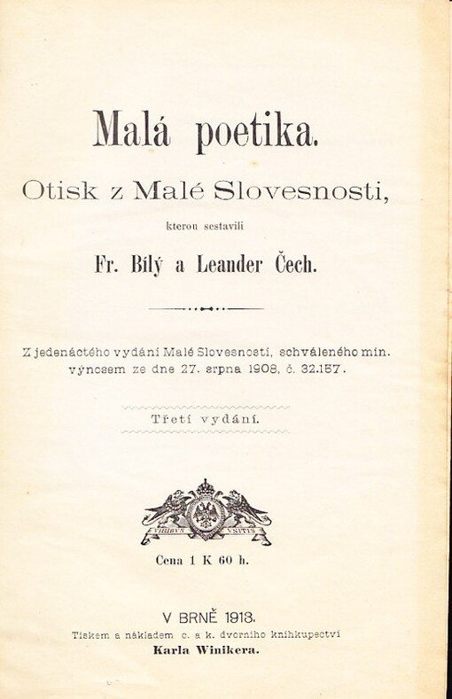 Malá poetika :otisk z malé slovesnosti