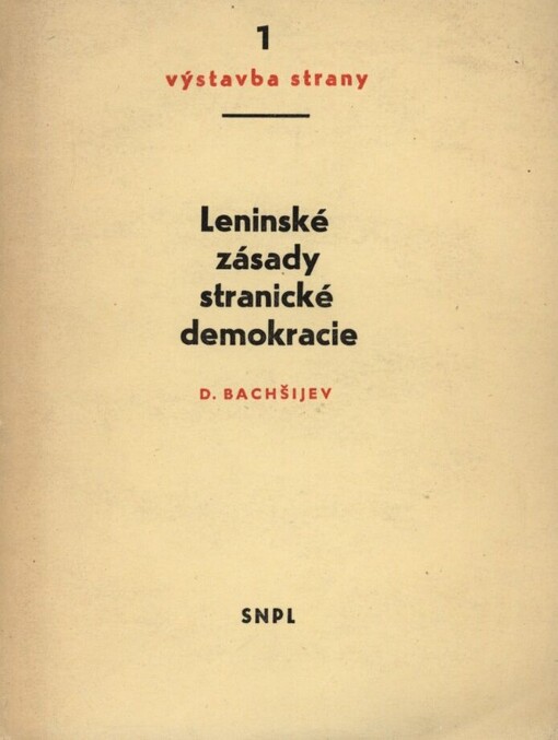 Leninské zásady stranické demokracie
