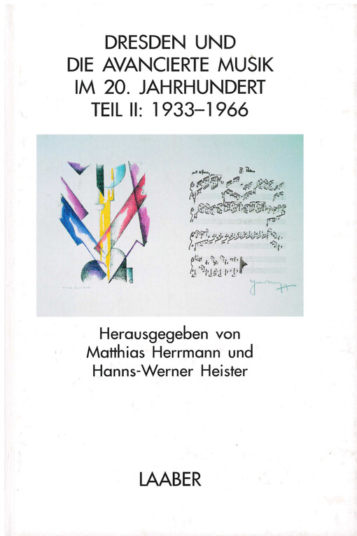 Dresden und die avancierte Musik im 20. Jahrhundert