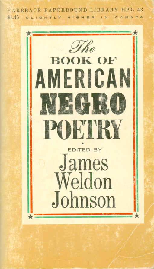The book of American Negro poetry