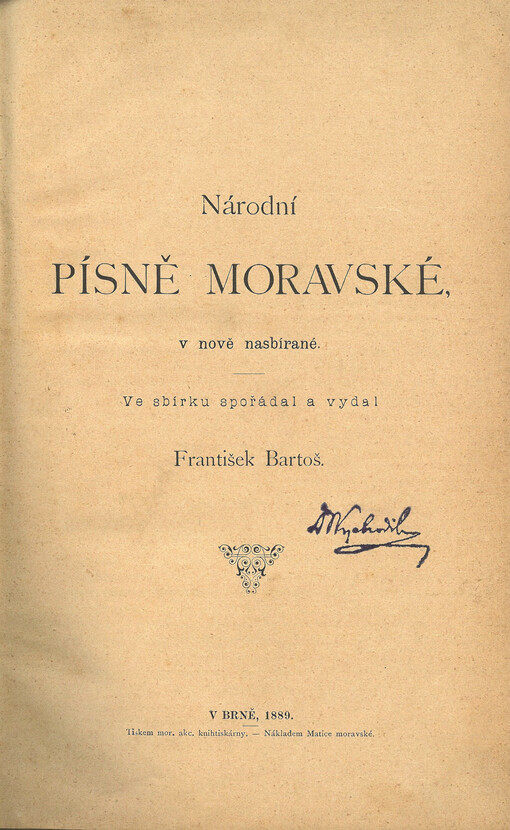 Národní písně moravské, v nově nasbírané