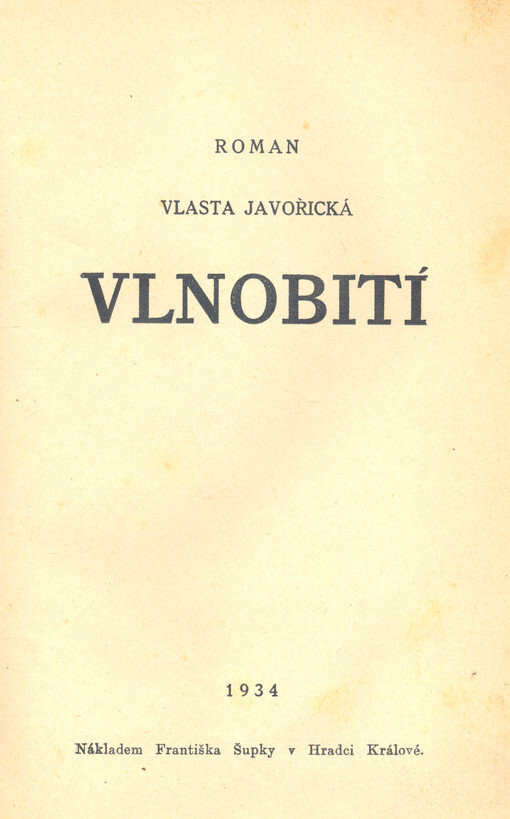 Vlnobití : roman