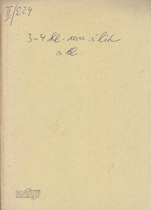 [Trojhlasé a čtyřhlasé písně s klavírem]