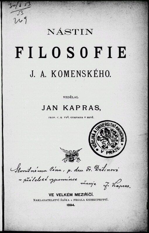 Nástin filosofie J.A. Komenského