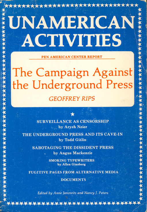 The campaign against the underground press