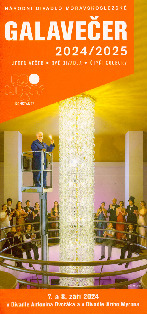 Galavečer 2024/2025 : jeden večer, dvě divadla, čtyři soubory : proměny a konstanty : 7. a 8. září 2024 v Divadle Antonína Dvořáka a v Divadle Jiřího Myrona
