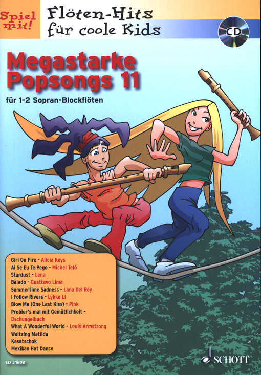 Megastarke Popsongs 11 : 1-2 Sopran-Blockflöten