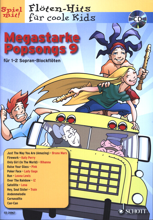Megastarke Popsongs 9 : 1-2 Sopran-Blockflöten