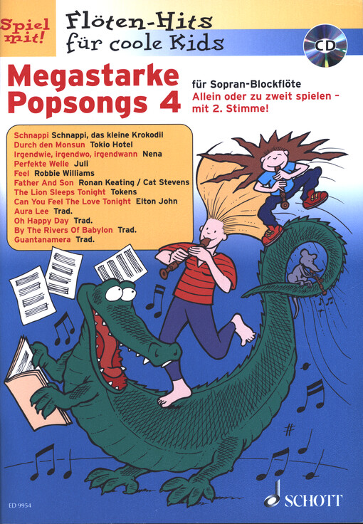 Megastarke Popsongs 4 : für Sopran Blockflöte