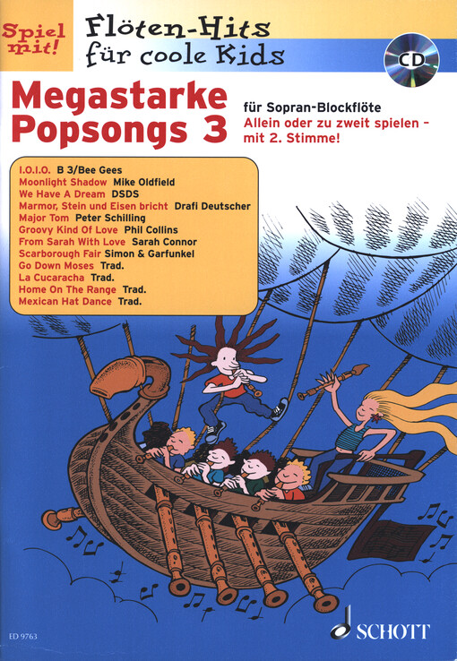 Megastarke Popsongs 3 : 1-2 Sopran-Blockflöten