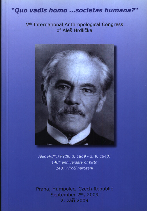 Aleš Hrdlička - 140th anniversary of birth