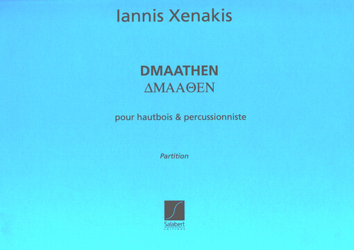 Dmaathen pour hautbois et percussion : partition