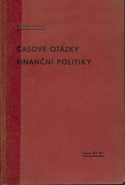 Časové otázky finanční politiky