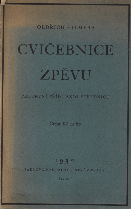 Cvičebnice zpěvu pro 1. třídu škol středních