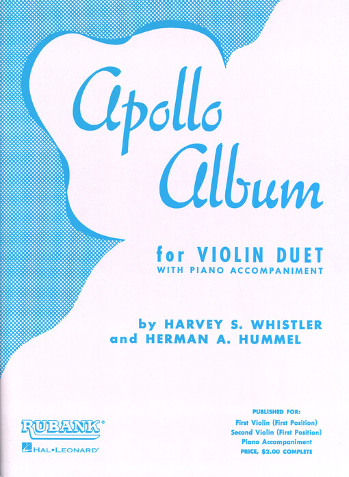 Apollo Album : for Violin Duet Collection with Piano