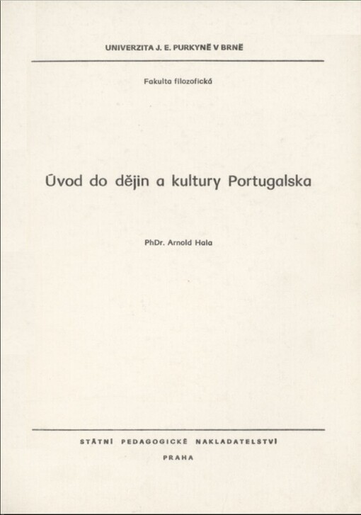 Úvod do dějin a kultury Portugalska