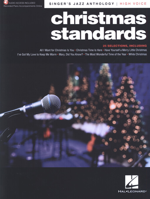 Christmas Standards Singer's Jazz Anthology - High Voice