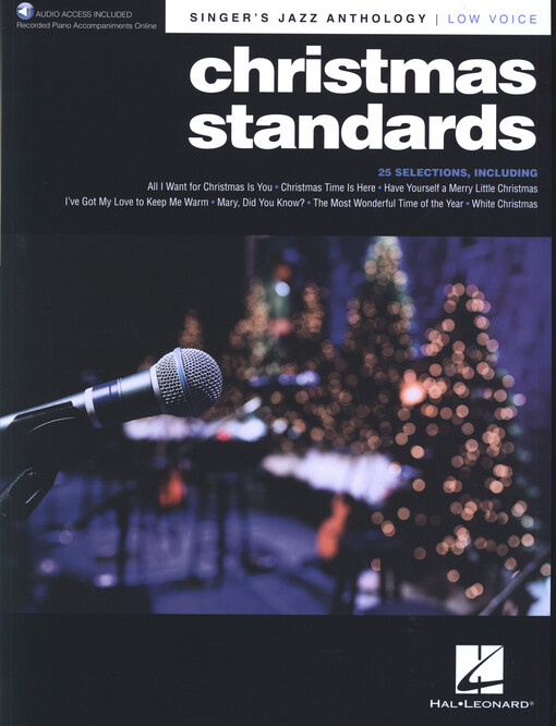 Christmas Standards Singer's Jazz Anthology - Low Voice