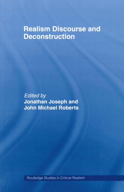 Realism discourse and deconstruction