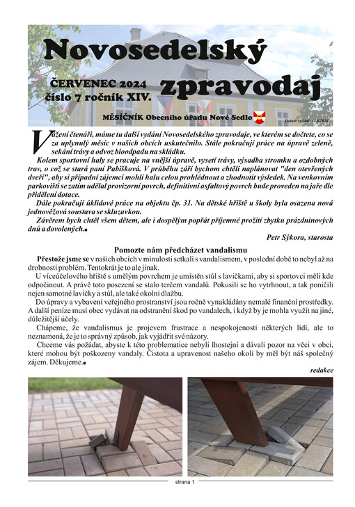 Novosedelský zpravodaj