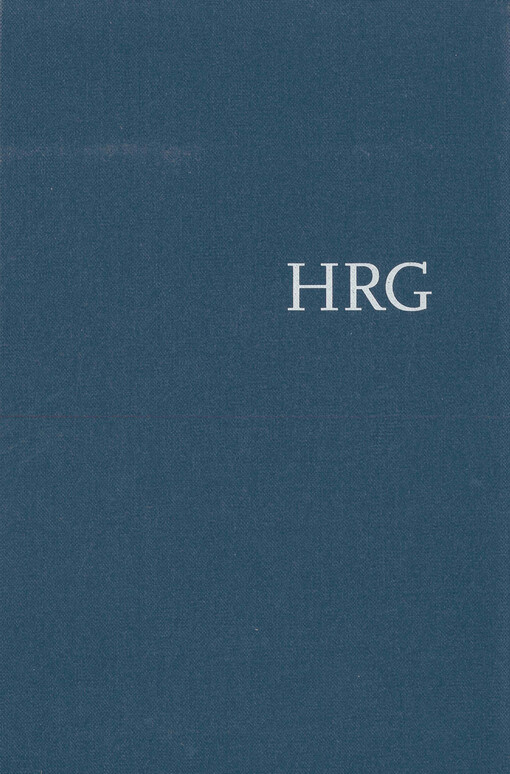 Handwörterbuch zur deutschen Rechtsgeschichte : HRG. Band IV:, Nüchternheit, nüchtern - Richtsteig