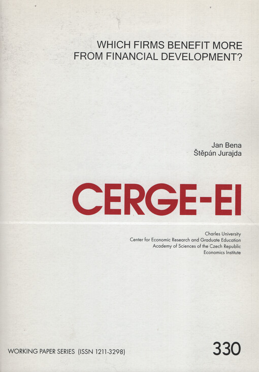 Which firms benefit more from financial development?