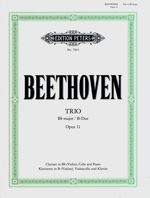 Trio Bb major (B-Dur) op. 11