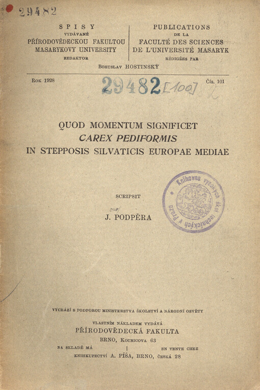 Quod momentum significet Carex pediformis in stepposis silvaticis Europae mediae