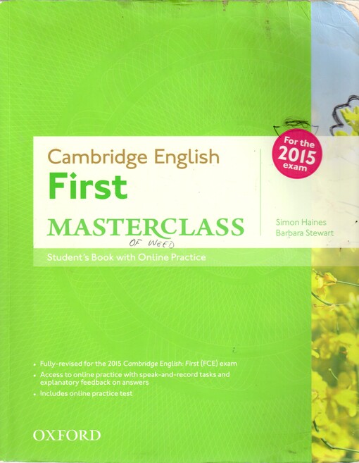 Cambridge English first masterclass.Student's book with online practice
