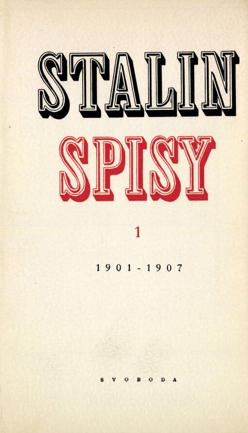 Spisy.Sv. 1,1901-1907, Svazek 1, 1901-1907