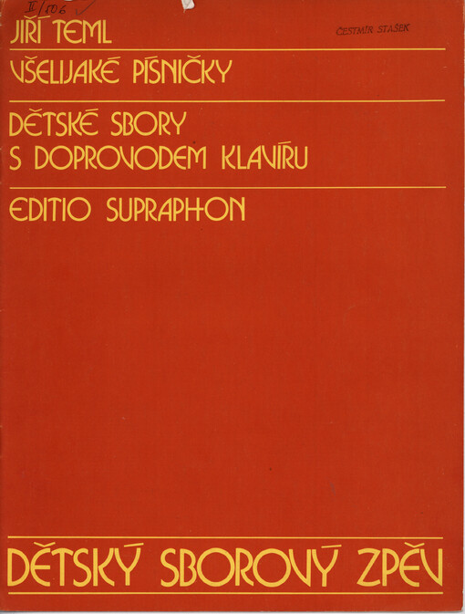 Všelijaké písničky : dětské sbory s doprovodem klavíru
