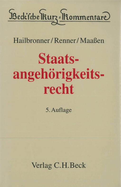 Staatsangehörigkeitsrecht