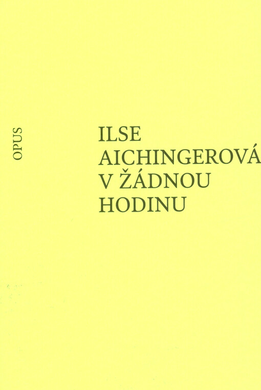 V žádnou hodinu : scény a dialogy