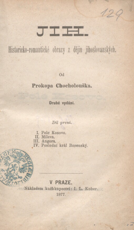 Jih :historicko-romantické obrazy z dějin jihoslovanských