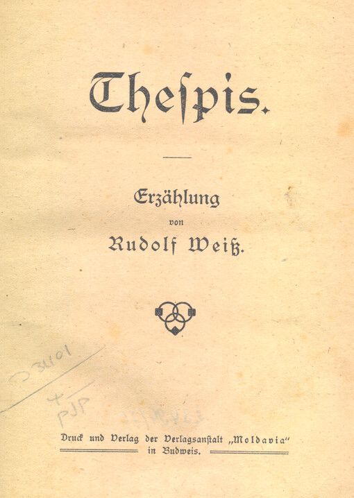 Thespis : Erzählung