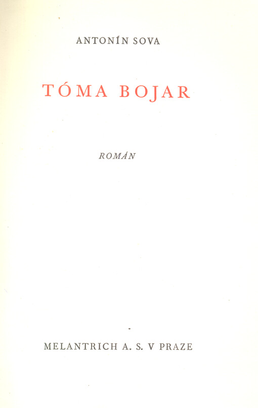 Tóma Bojar : román