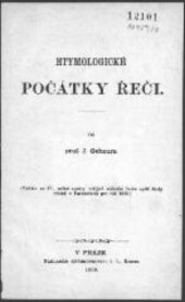 Etymologické počátky řeči