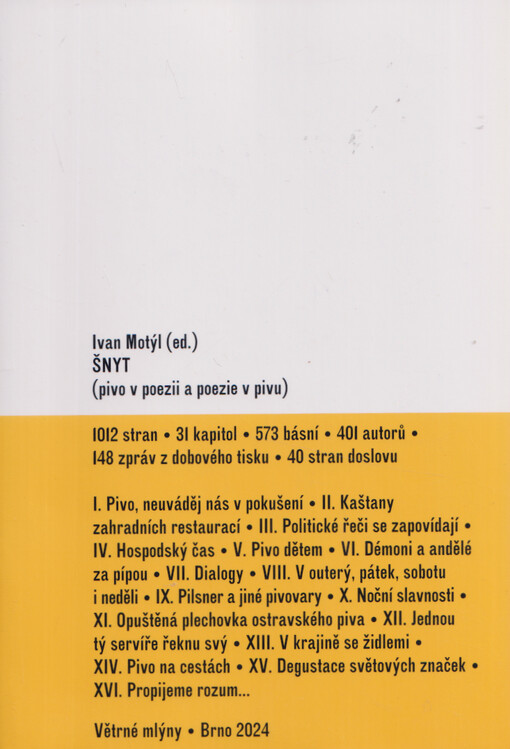 Šnyt : (pivo v poezii a poezie v pivu)