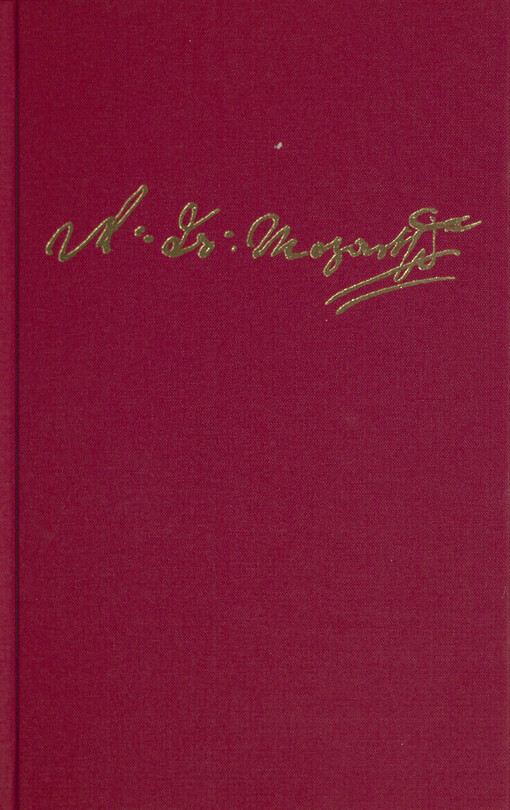 Thematisches Verzeichnis der musikalischen Werke von Wolfgang Amadé Mozart