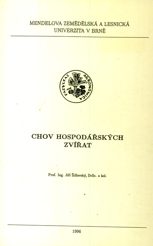 Chov hospodářských zvířat