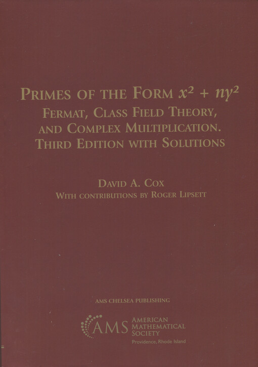 Primes of the form x² + ny² : Fermat, class field theory, and complex multiplication