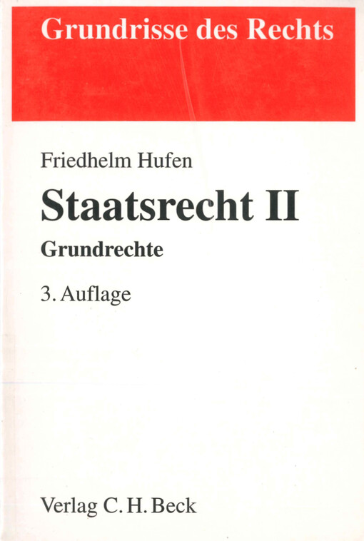 Staatsrecht. II, Grundrechte