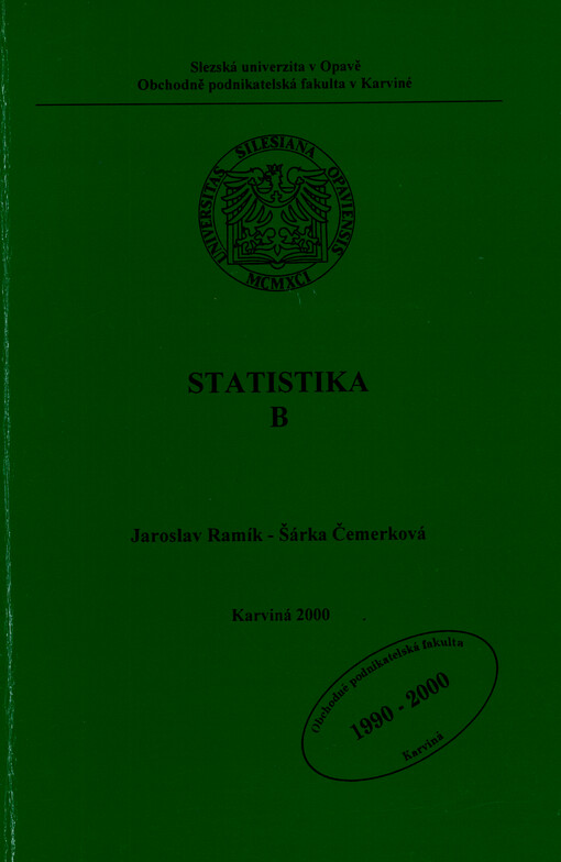 Statistika B