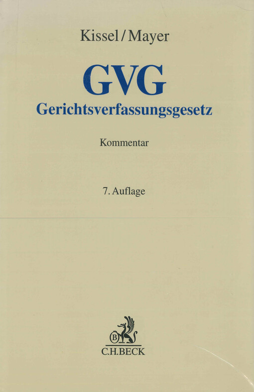 Gerichtsverfassungsgesetz : Kommentar