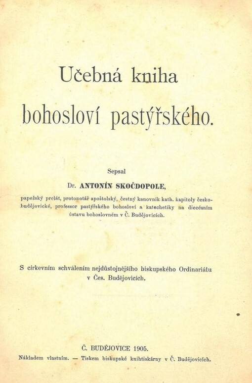 Učebná kniha bohosloví pastýřského