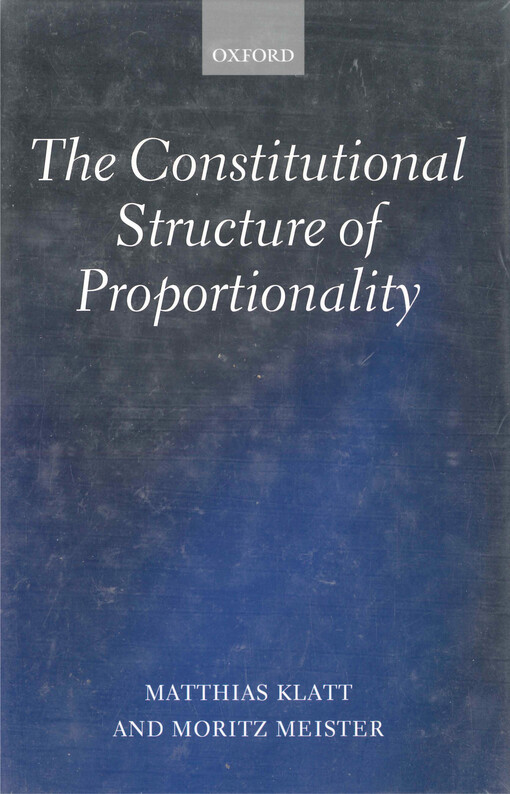 The constitutional structure of proportionality