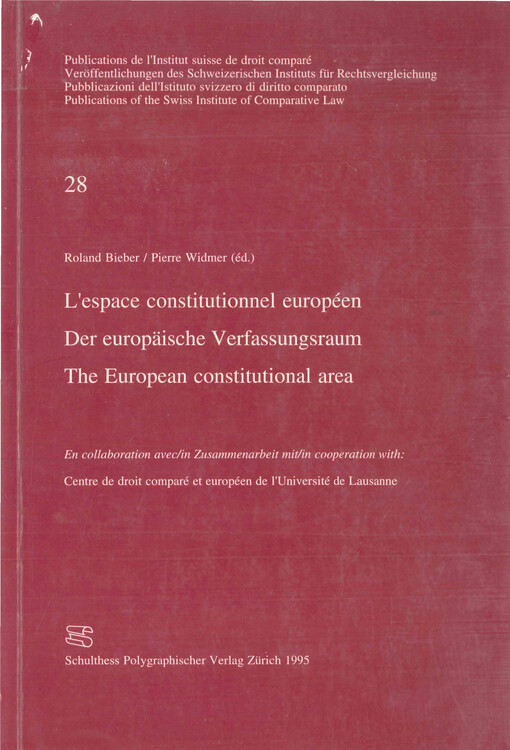 L'espace constitutionnel européen